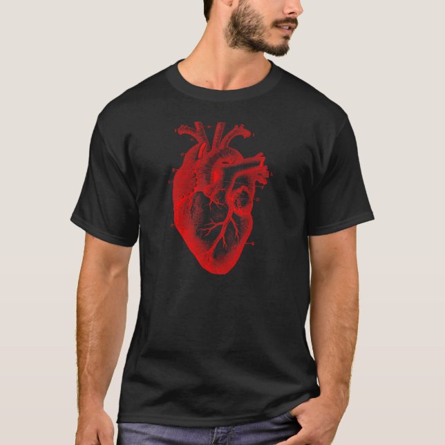 Oversized Anatomical hjärtaT-tröja Tröja (Framsida)