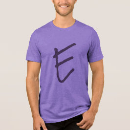 Oversized "E" Purple T-Shirt