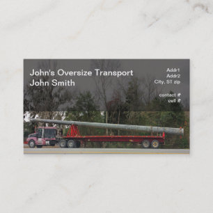 Oversized halv hauling hårdnar driver polen visitkort