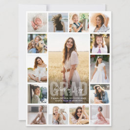 Oversized Photo Collage Modern Overlay Graduation Meddelande