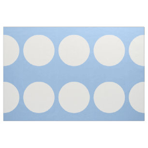 Oversized vitpolka dots på Light - slösa tyg