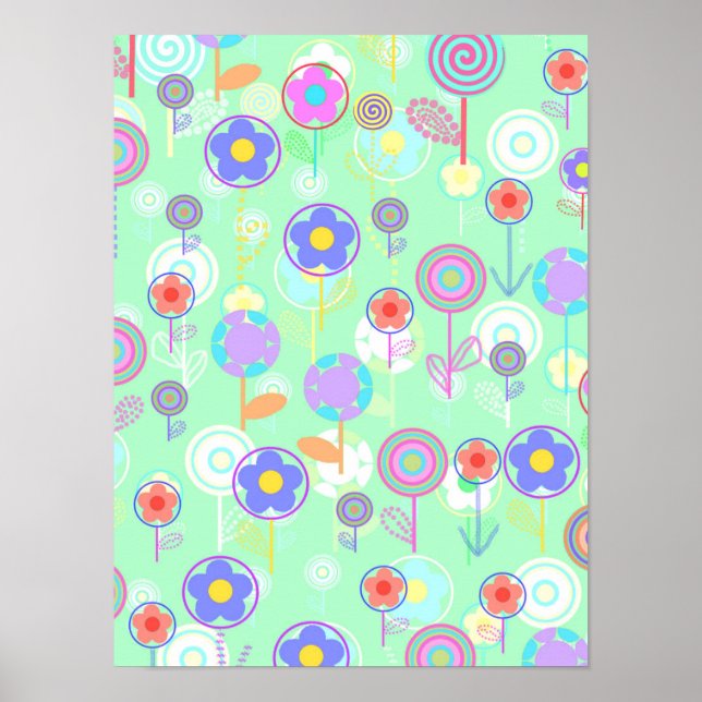 Överskiktsblommor Poster (Framsidan)
