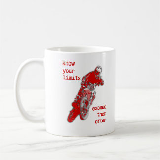 Överskrid Dina Gränser Dirt Bike Motocross Mugg