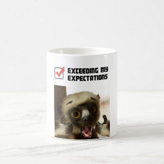 Överskrida min förväntningar kaffemugg