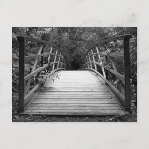 Överskridande över (b&w) vykort