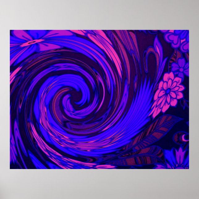 Överskridande Rosa Poster utskrift (Framsidan)