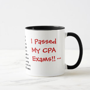 Överskridna CPA-prov! Accountant Exam Pass Joke Mugg