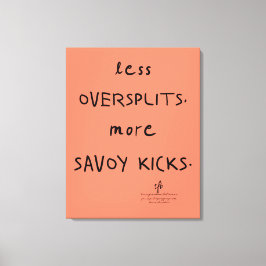 Oversplits vs. Savoy Kicks Lt. Coral Canvastryck