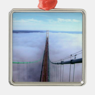 Överst på Mackinac Bridge Ceramic Ornament