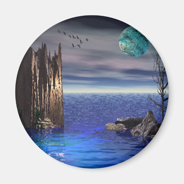 Överst på World/Round Magnet (Framsidan)