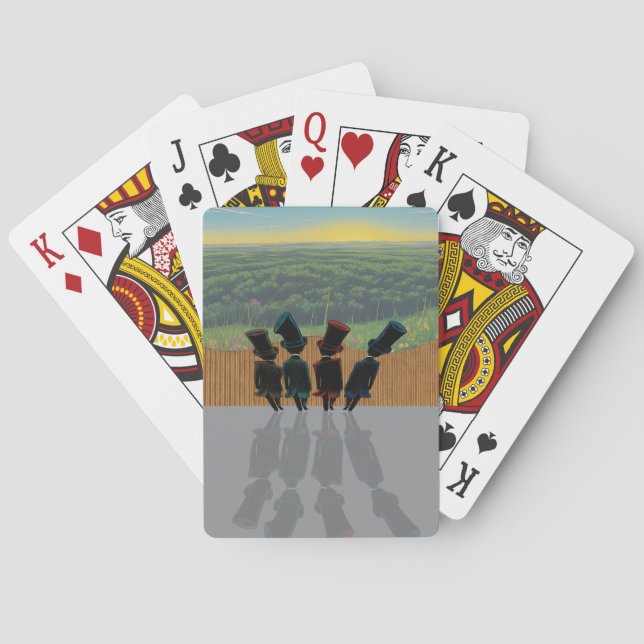 Översta Hatt  Casinokort (Baksidan)