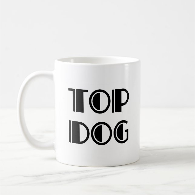 översta hund kaffemugg (Vänster)