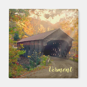 Överstäckande bron med övre tak, Vermont Magnet