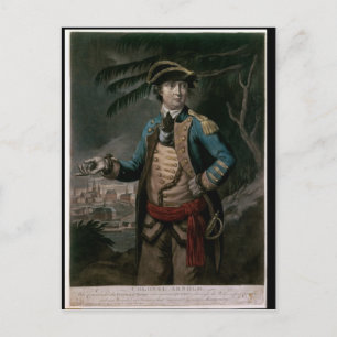 Överste Benedict Arnold. London, 1776 Vykort
