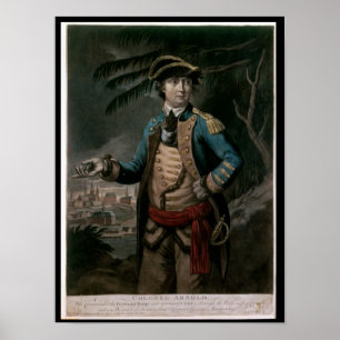 Överste Benedict Arnold, pub. London 1776 Poster