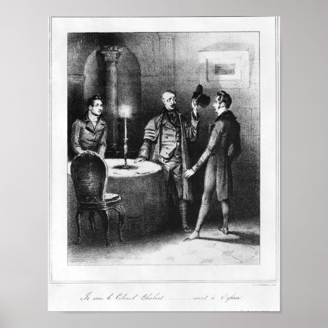 Överste Chabert, illustration: "Le Colonel Poster (Framsidan)