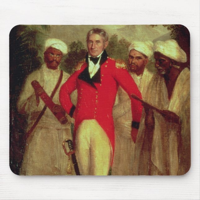 Överste Colin Mackenzie och hans indiska pandits Musmatta (Framsidan)