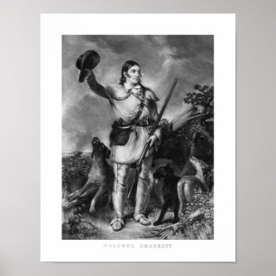 Överste Davy Crockett Poster