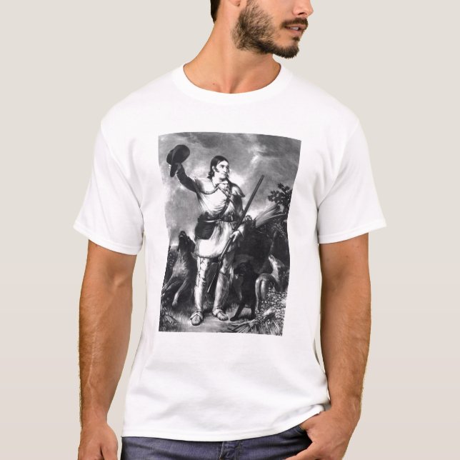 Överste Davy Crockett Tee Shirt (Framsida)