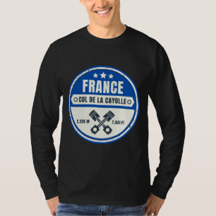 Överste de la Cayolle fransk Alpes motocycle-rundt T Shirt
