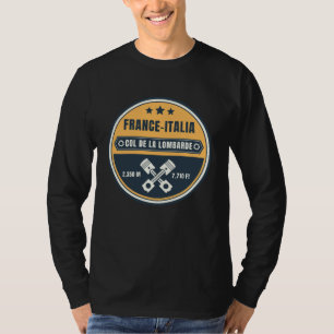 Överste de la Lombarde fransk Alpes motocycle gift T Shirt