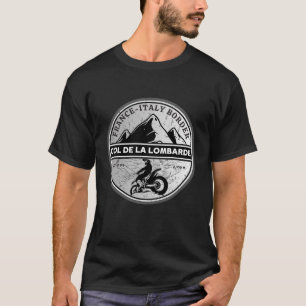 Överste de la Lombarde-fransken Alpes motocycle-ru T Shirt