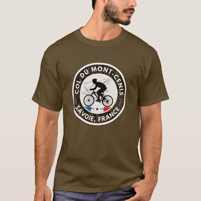 Överste du Mont Cenis fransk massif Alpine bicle T Shirt (Framsida)