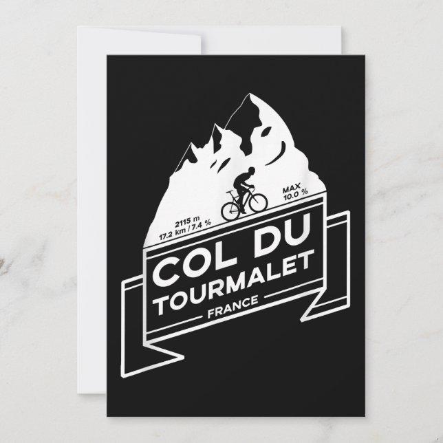 Överste Du Tourmalet Road Cycling Anteckningskort (Framsida)