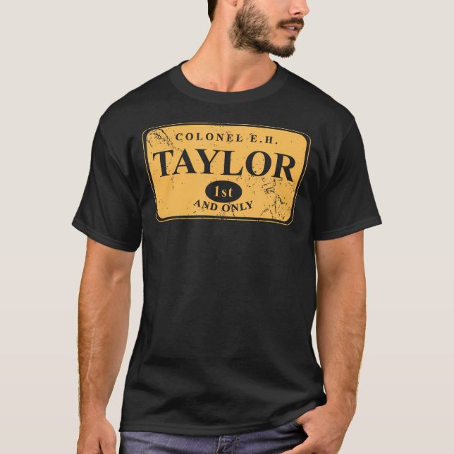 Överste E.H. Taylor 1st och endast Bourbon Whiskey T Shirt (Framsida)