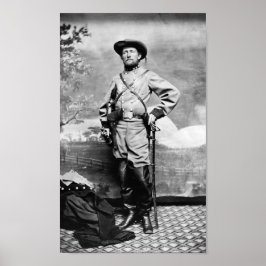 Överste John Mosby - Civil Krig Porträtt Poster