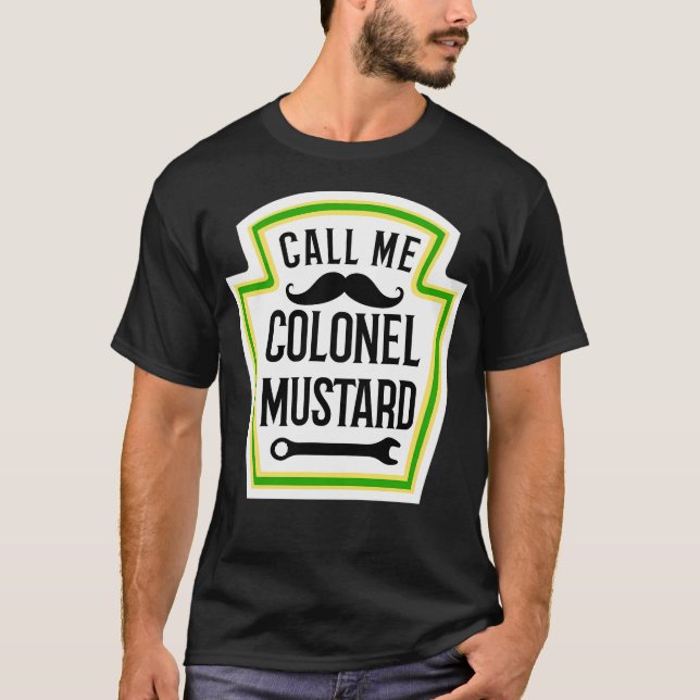 Överste Mustard Costume T Shirt (Framsida)