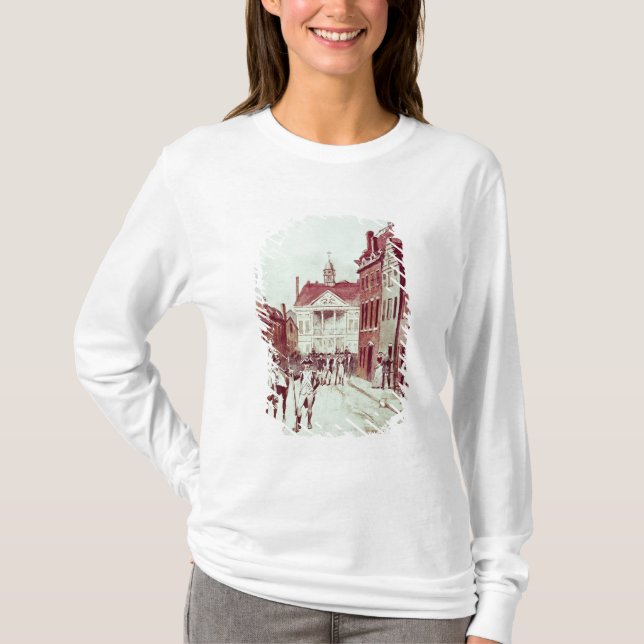 Överste och privata första kontinentala Rhode Tee Shirt (Framsida)