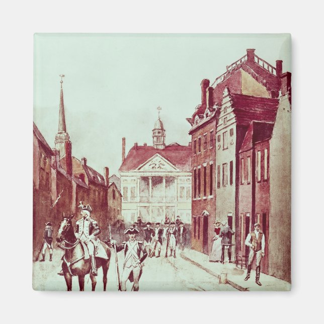 Överste och Private, First Continental Rhode Magnet (Framsidan)