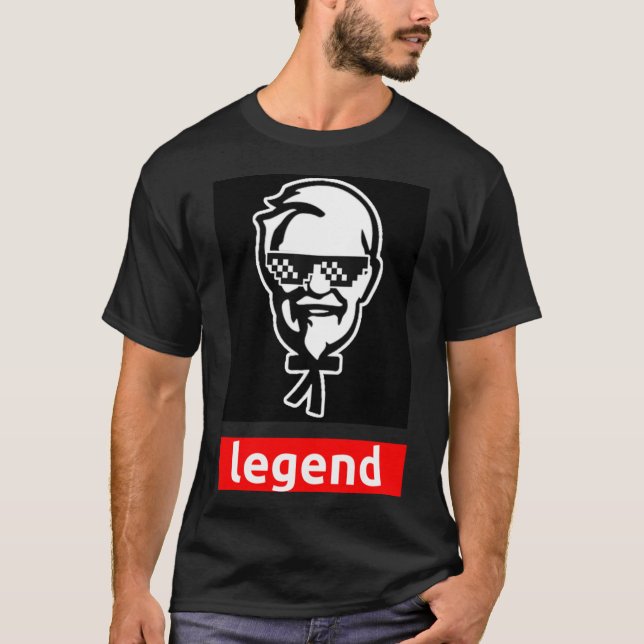 Överste Sanders - Berömd Figur Legend Classic T-S T Shirt (Framsida)