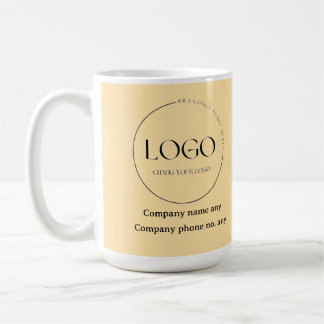 Överste Senap Färg Design Företag anpassa Kaffemugg