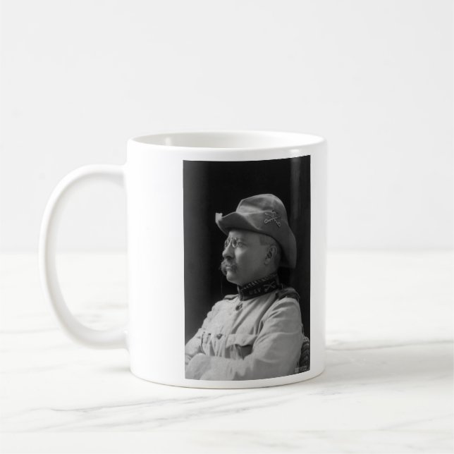 Överste Theodore Roosevelt från 1898 Kaffemugg (Vänster)