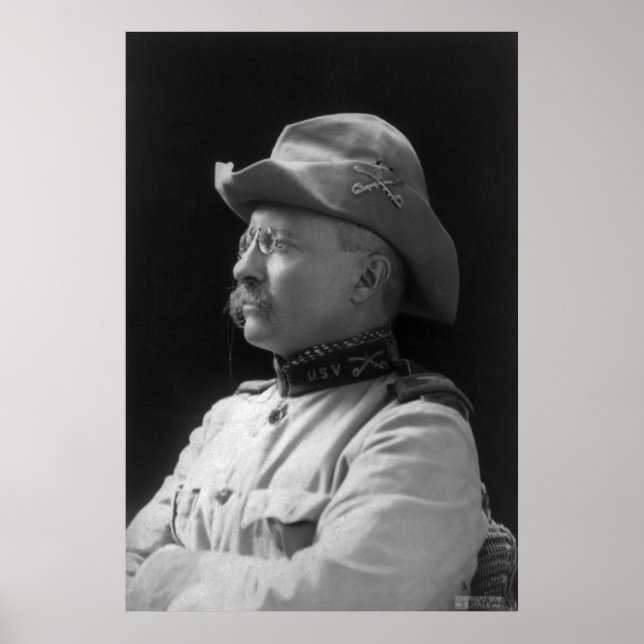 Överste Theodore Roosevelt från 1898 Poster (Framsidan)