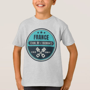 Överstelöjtnant de l'Iseran fransk Alpes motocycle T Shirt