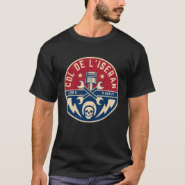 Överstelöjtnant de l'Iseran fransk Alpes motocycle T Shirt