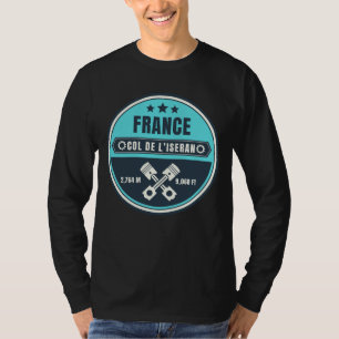 Överstelöjtnant de l'Iseran fransk Alpes motocycle T Shirt