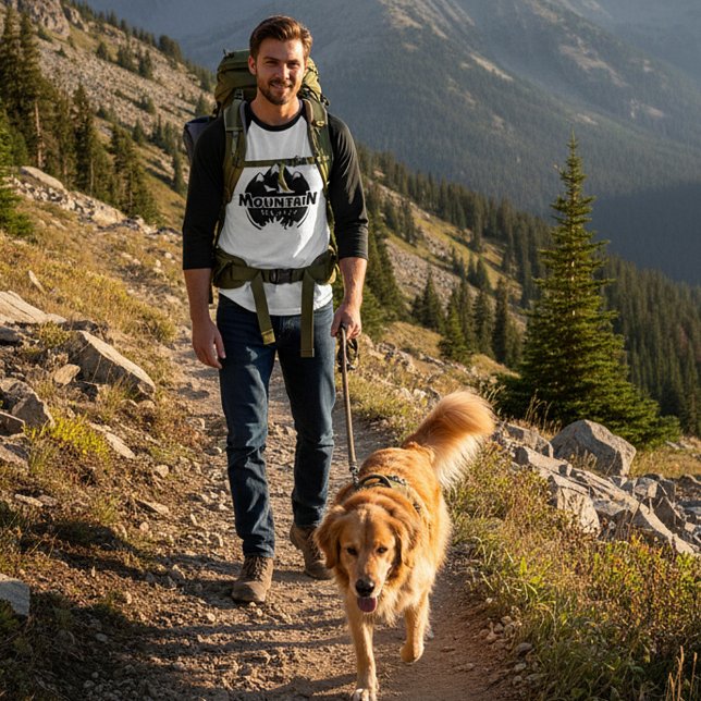 Överstelöjtnant i bergsbygge, vandrare/biker t shirt (Skapare uppladdad)