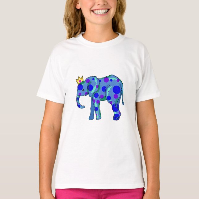 Översten med Polka dots Girl Girl T Shirt (Framsida)