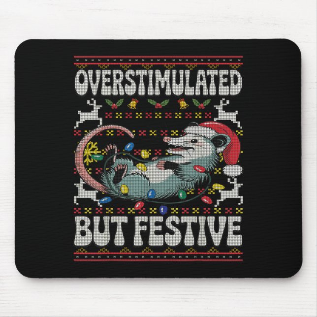 Overstimulated But Festive Ossum Christmas Ugly Sw Musmatta (Framsidan)