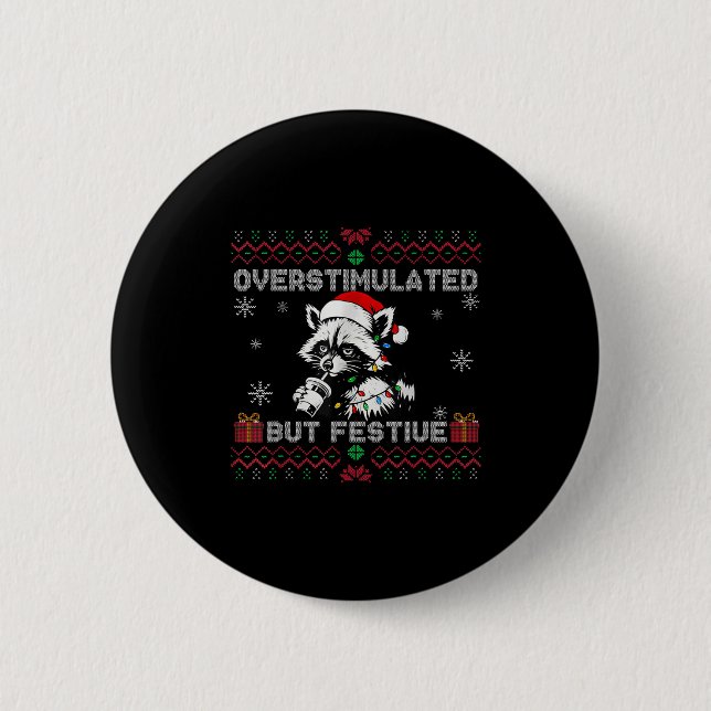 Overstimulated But Festive Ossum Ugly Sweater Chri Knapp (Framsida)