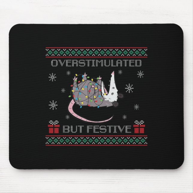 Overstimulated But Festive Ossum Ugly Sweater Chri Musmatta (Framsidan)