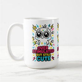 Overstimulated But Still Cute – Sensory Overload H Kaffemugg