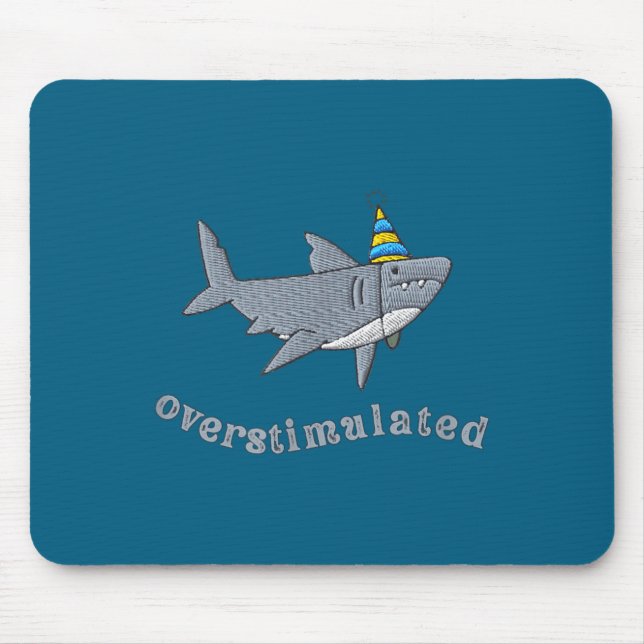 Overstimulated Hat Shark Funny Birthday,men,women  Musmatta (Framsidan)