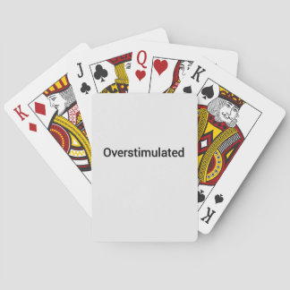 overstimulated word text casinokort