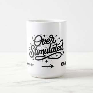 Överstimulerad Ångest Introvert Personligt Namn Kaffemugg