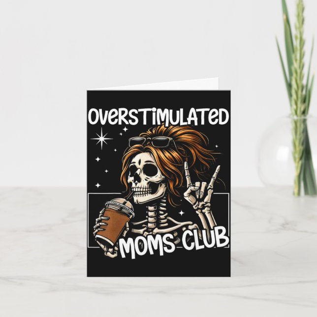 Överstimulerade mammors klubb neurodivergent mamma kort (Framsida)